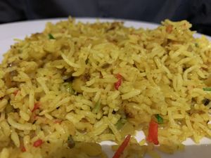 Vegetable pilau  at Raj Tandoori in Newcastle Upon Tyne