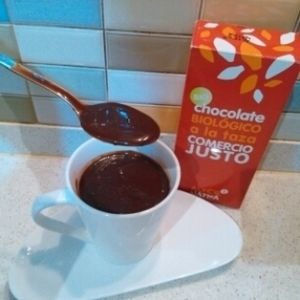 Chocolate a la taza con leche de arroz bio at ViuLogic in Terrassa