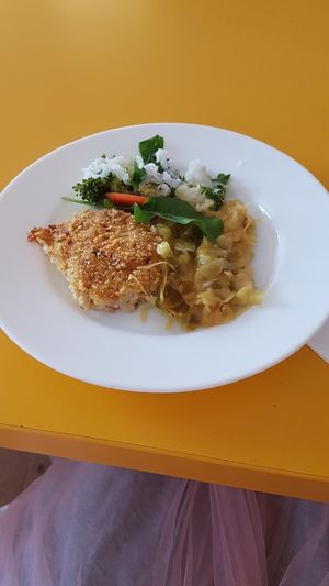 Main dish (half portion) at Sarva Hita in Mlada Boleslav