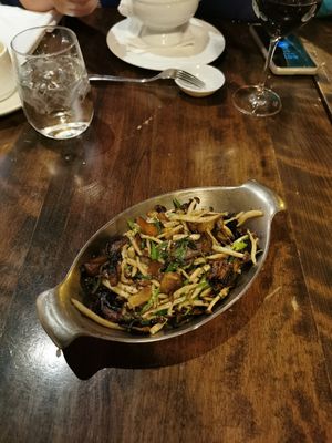 Sautéed mushrooms at Fairmont Le Chateau Montebello in Montebello