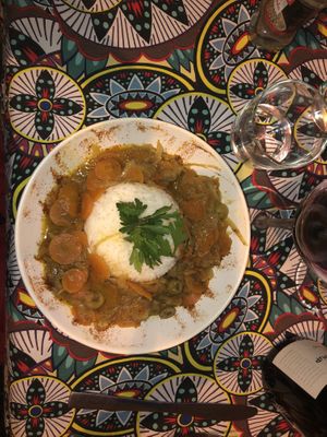 Yassa vegan at La Tour de Touré in Montpellier