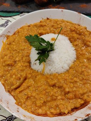 Menu of the Day, lentils at La Tour de Touré in Montpellier