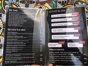 Carte du restaurant  at La Tour de Touré in Montpellier