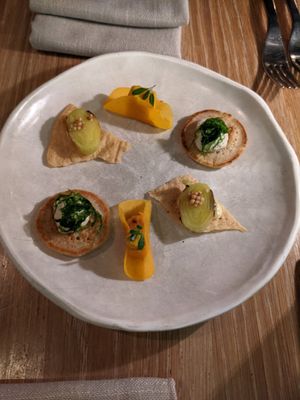 Our fab snacks - my mouth waters at Yellow in Sydney