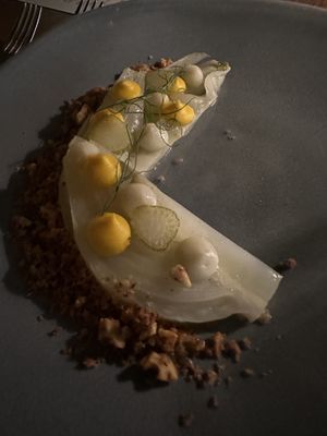 Fennel and walnut crumb  #Veganuary at Yellow in Sydney