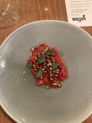 Watermelon + Capsicum + Pine Nuts at Yellow in Sydney
