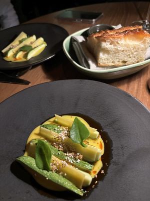 Baby zucchini   at Yellow in Sydney