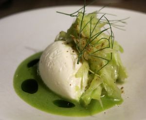 Fennel + Fresh Curds + Apple at Yellow in Sydney