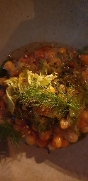 White press, garlic, parsley at Yellow in Sydney