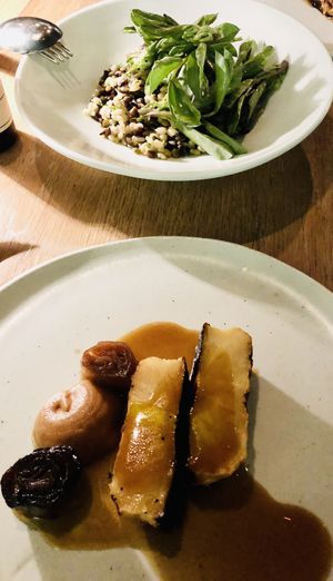 Glazed Parsnips + Sunflower Seed + Mustard Leaf at Yellow in Sydney