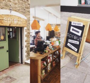 Just off Bank Street, tucked around the corner on a inconspicuous lane, you will find a hidden gem and serene space in central Newquay. at Sprout Health Foods in Newquay