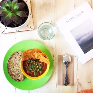 Vegan chilli- gluten free at Sprout Health Foods in Newquay