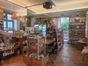 Inside shop at Sprout Health Foods in Newquay