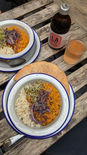 Delicious dal at Sprout Health Foods in Newquay