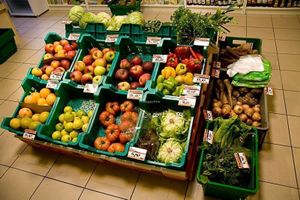 Fresh fruits and vegetables at Eko Logiczne in Krakow