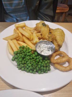 Fish and chips at Green Kitchen in Brighton