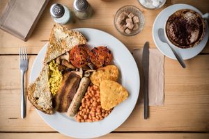 Breakfast & Cappuccino at Green Kitchen in Brighton