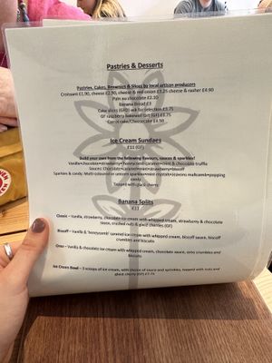 Dessert Menu  at Green Kitchen in Brighton