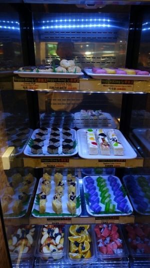 sweet desserts  at Veggie King in Central Singapore