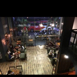 second floor view  at Iced Coffee in Nha Trang