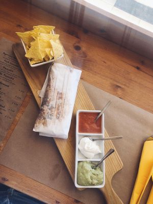 Veggie burrito  at Earth Shop and Cafe in Carvoeiro