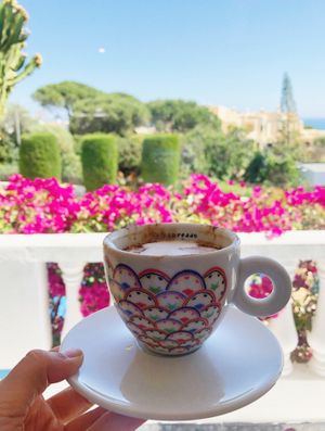 Coffee with a view  at Earth Shop and Cafe in Carvoeiro