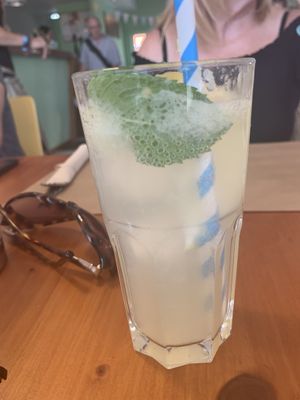Homemade lemonade at Earth Shop and Cafe in Carvoeiro