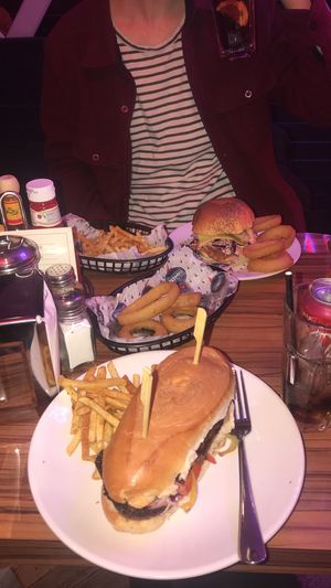 Vegan philly cheese steak and vegan pulled pork burger  at The Diner - Strand in London