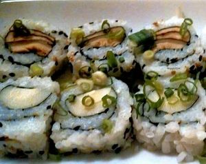 vegan rolls at Udon in Recife