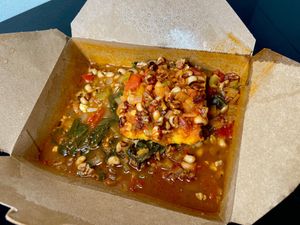 potlicker bowl - way better than it looks (takeout) at Bounty Kitchen - East Queen Anne in Seattle