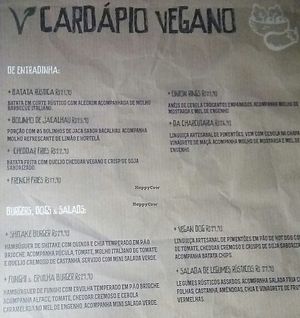 new vegan menu at Mooo in Recife