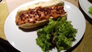 Vegan Hot Dog, delicious at Mooo in Recife