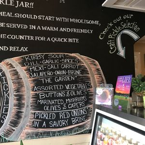 Pickle choices at Pickle Jar Kitchen in Falmouth