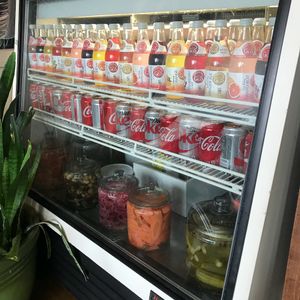 Pickle cooler at Pickle Jar Kitchen in Falmouth