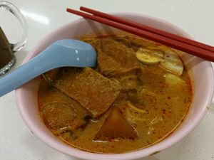 curry noodle on Thursday at Jixiang Vegetarian in West Singapore