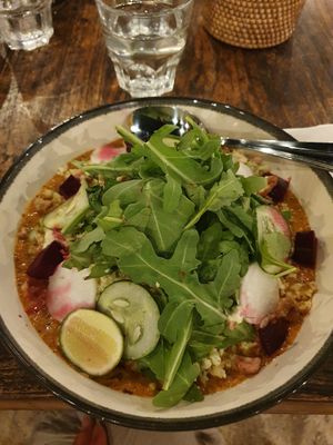 Cauliflower main course - pretty good! at Mowie's  in 