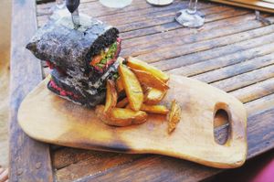 Almond Beetroot Sandwich  at Mowie's  in 