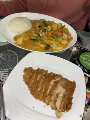 Chicken und Curry at Asia-Chay Vegan Cuisine in Bottrop