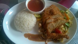 Nr 17 in menu
HongKong Style 
 at Asia-Chay Vegan Cuisine in Bottrop