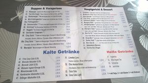 Menu at Asia-Chay Vegan Cuisine in Bottrop