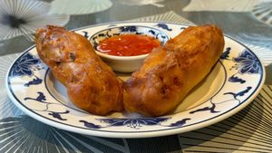 Vegan spring rolls at Asia-Chay Vegan Cuisine in Bottrop