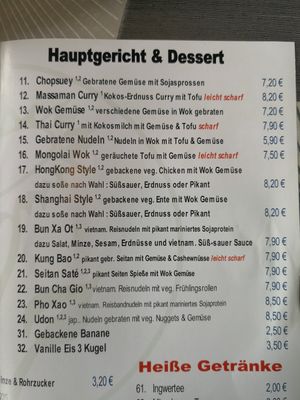 Hauptgericht & Dessert at Asia-Chay Vegan Cuisine in Bottrop