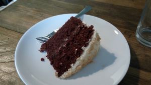 Peanut Butter Cake at The Planet Cafe in Taunton