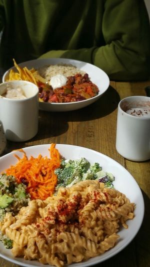 great potion size! will not leave you hungry! at The Planet Cafe in Taunton