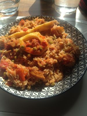 Vegan Paella  at L'Eden Sans Gluten in Strasbourg