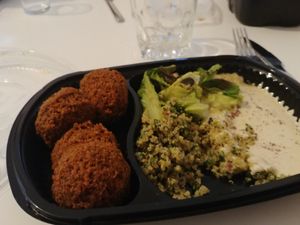 Falafel plate at L'Eden Sans Gluten in Strasbourg