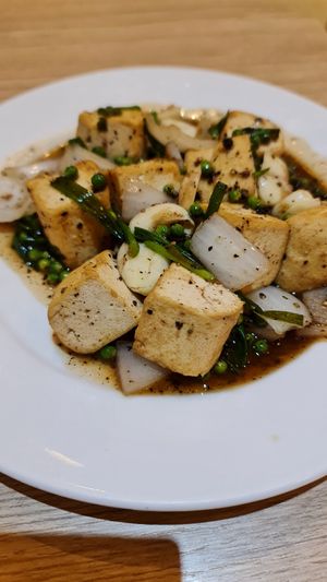 Tofu with black pepper at Koko Thai & Vegetarian Cuisine in Bangkok