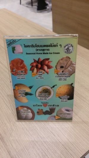 Some of there ice cream. Most of it is vegan. at Koko Thai & Vegetarian Cuisine in Bangkok