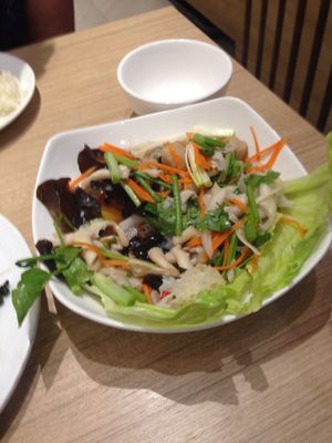Spicy mushroom salad  at Koko Thai & Vegetarian Cuisine in Bangkok