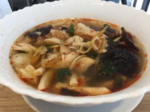 Tom yum mushroom  at Koko Thai & Vegetarian Cuisine in Bangkok